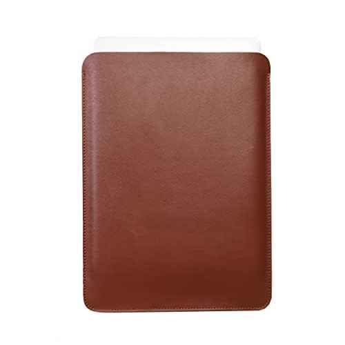 Genuine Leather Sleeve Leather Sleeve Case for All 14 Inch MacBook 14 Pro 2021-2023 M1 M2 M3 Pro/ M3 Max A2442 A2779 Laptop Case Soft Handmade for Mac 14 Carrying Bag (Vertical, Cognac)