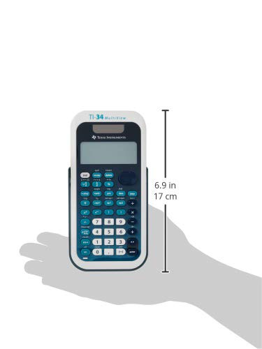 Blue Texas Instruments TI-34 MultiView Scientific Calculator for Middle School Math & Science