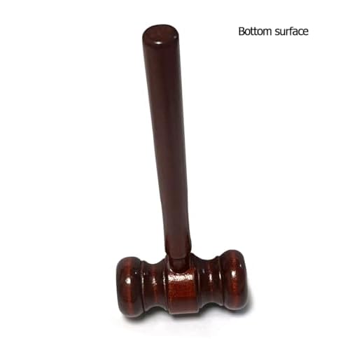 Aliotech Wooden Courtroom Gavel Judge Gavel Costume Accessory Justice Costume Accessories Props for Auction Sale Using Only