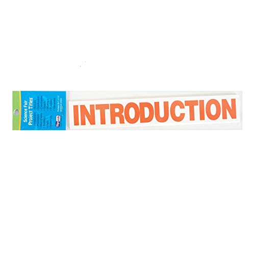 Flipside Products Orange Science Fair Titles, Display Board Titles, Projects, School, Kids, Classroom, Pack of 24