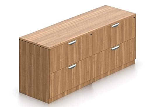SL7122TOP-SL3622LF Lateral File Credenza, 72" w x 22" d x 29 1/2" h - American Mahogany