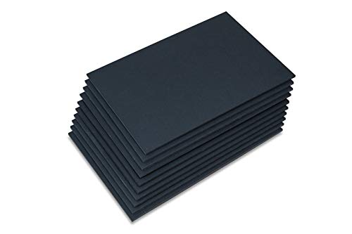 Union Premium Black Foam Board 24x36in 10-Pack - Matte Finish, High Density for Presentations & Crafts