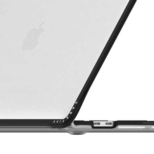 CASETiFY Impact MacBookPro 13" (M1/M2/Intel) Case [Cushioned Impact Corners/Scratch-Resistant/Anti-Slip Grip] - Gigi Garden Florals - Clear Black