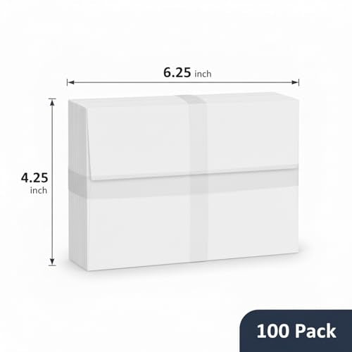 White A4 Envelopes 100 Pack Self Seal for Invitations & Mailing - Brand YINUOYOUJIA