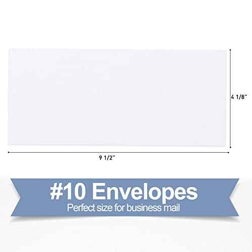 750#10 Security Envelopes, PANDRI Self Seal Windowless Envelopes, Security Tint Pattern for Secure Business Mailing, Invoices and Statements, Size 4-1/8 x 9-1/2 Inch - 24 LB