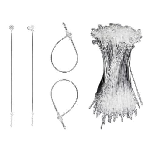 3 Inch 2000Pcs Plastic Hang Tag Snap Locks for Retail – Transparent Fasteners