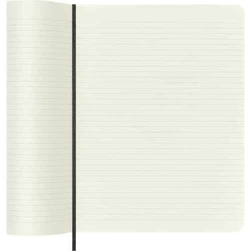 Moleskine Classic Notebook, Soft Cover, XL (7.5" x 9.5") Ruled/Lined, Black, 192 Pages