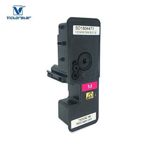 VICTORSTAR @ Compatible Toner Cartridge TK5242 TK-5242 for Kyocera ECOSYS P5026cdn / P5026cdw / M5526cdn / M5526cdw Laser Printers (4 Colors)