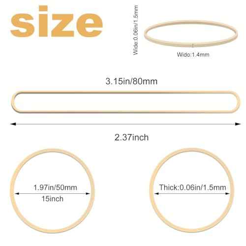 Rubber Band, 90 Pcs Light Beige Rubber Bands, Size 19 Strong Elastic Band Loop Office Supplies, Suitable for Office School Home