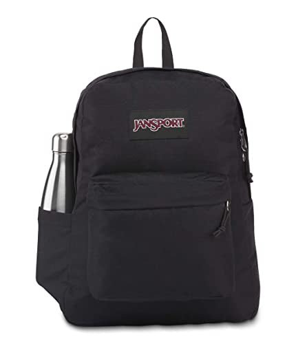 JanSport SuperBreak Plus Backpack - Black, Lightweight School Pack
