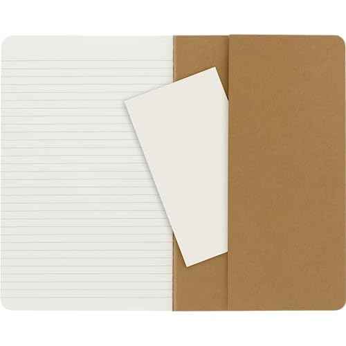 Moleskine Cahier Journal, Soft Cover, Large (5" x 8.25") Ruled/Lined, Black, 80 Pages (Set of 3)