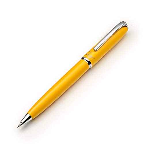 ZenZoi Yellow Mechanical Pencil w/Schmidt 0.7 mm Twist Lead System. Elegant Full Metal Pencil for Sketching, Drawing, Drafting, Writing & Note Taking. Luxury Gift Box for Men or Women