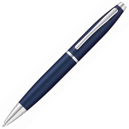 Cross Calais Refillable Ballpoint Pen Presented in a Luxury Gift Box - Medium Point, Black Ink, Matte Metallic Midnight Blue
