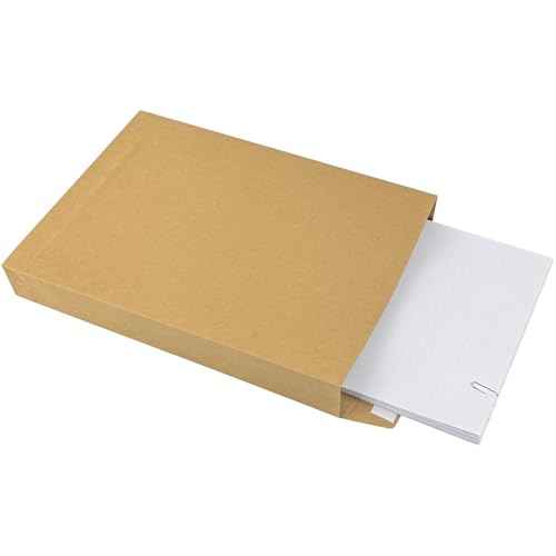 40 Pack Expandable Large Kraft Envelopes, 9.3" x 13" Big Mailing Envelopes Self Seal Anti Tear Catalog Envelopes for Business Office Paper Documents File Storage - Brown