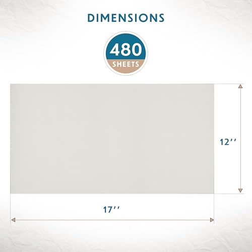 Packing Paper Sheets for Moving - 480 Sheets, Blank Newsprint