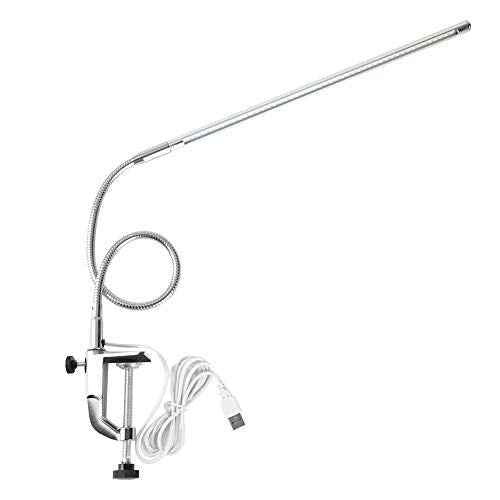 Lampara Para Mesa De Manicura Profesional, USB Clamp LED Desk Lamp, USB Adjustable Direction and Brightness Clip Eye-Caring Table Lamps LED Light Study Light for Reading, Study