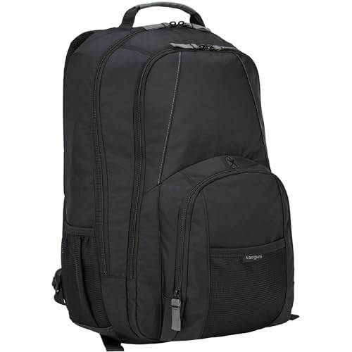 Targus Groove Laptop Backpack for Laptops up to 17-inches, Water Resistant Travel Backpack for Men and Women, Black (CVR617)