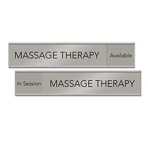 Massage Therapy Room Slider Sign, 10" x 2" "Available/In Session" - Made in the USA!