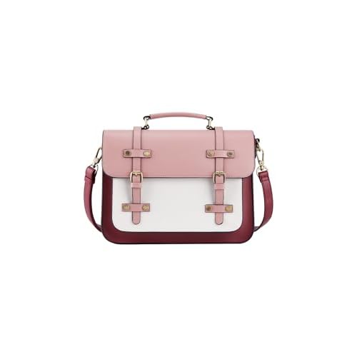 ECOSUSI Laptop Bag for Women Vegan Leather Messenger Bag Fashion Briefcase Computer Satchel Bag