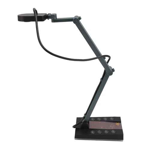 4K UHD Document Camera for Teachers, 15MP USB Document Camera with LED Light, 30fps Foladable Document Camera for 7 8 10 11 PCs for OS X 10.11 for Chromebook