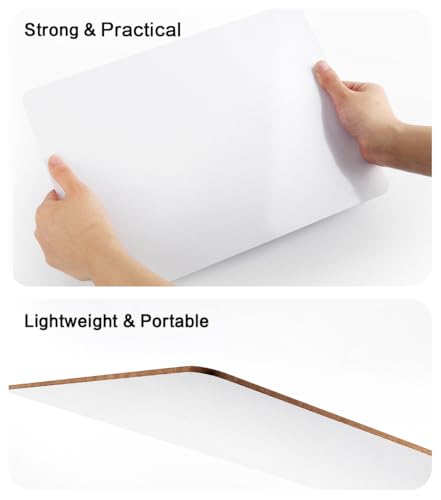 HERKKA 15 Pack Double Sided Dry Erase Lapboards 9 x 12.5 Inch with Markers & Erasers