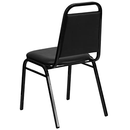 Flash Furniture Hercules Vinyl Banquet Chair Set of 4 - Black