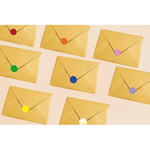 1" Round Colored Dot Stickers Labels,660 Pack,White