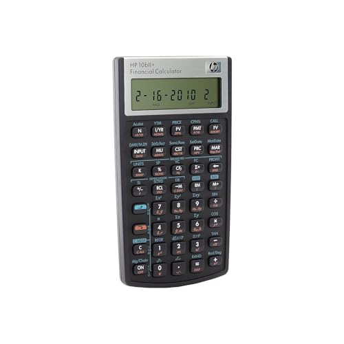 HP 10bII+ Financial Calculator, 12-Digit LCD, Includes Model Variation