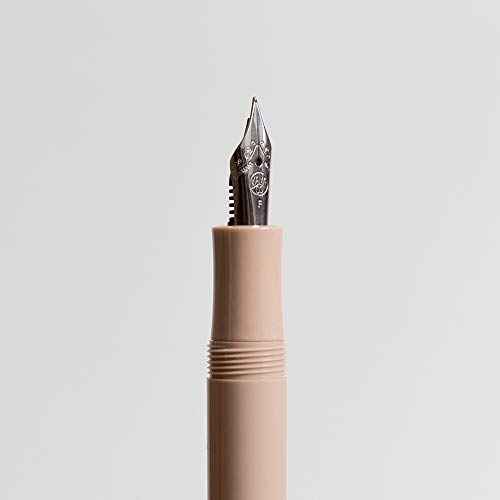 Kaweco Sport Skyline Fountain Pen Macchiato, Fine Nib Sport Octagonal Clip Chrome