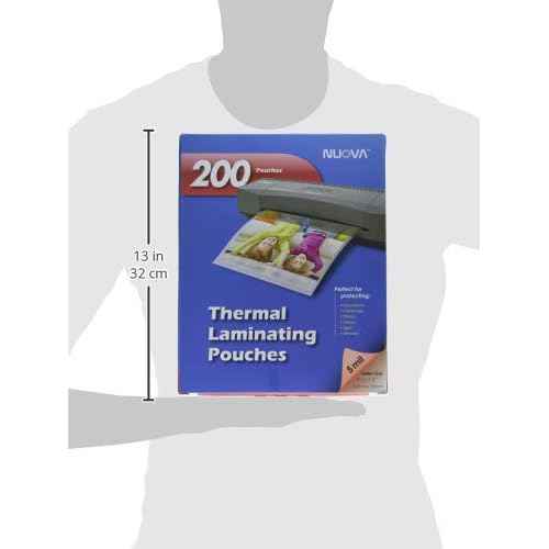 Nuova 200-Pack, 5 Mil Thermal Laminating Pouches 9 x 11.5 Inches, Letter Size (LP205H)