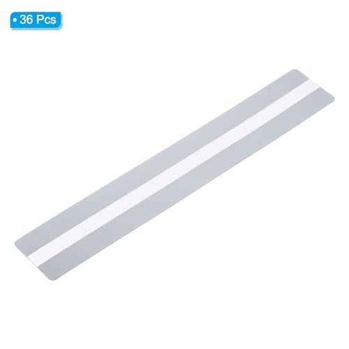 PATIKIL Guided Reading Strips, 36pcs Tracking Highlight Colored Overlay Bookmark Reduce Visual Stress Teacher Teaching Supply for Classroom, Clear