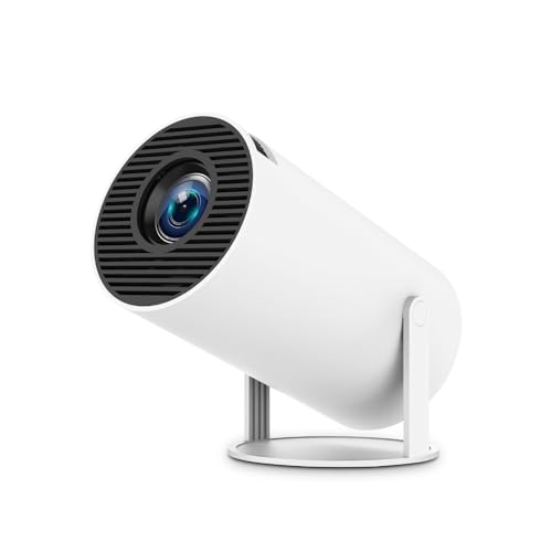 HY300 Pro Mini Projector, Portable, 180 Degree, 4K 1080P, Dual-Band WiFi 6 5G, Bluetooth 5.0, Android 11, 130 Inch Display, For Phone/PC/Laptop/PS5/Stick, 4K Home Cinema Projector, HDMI (HY300 PRO)