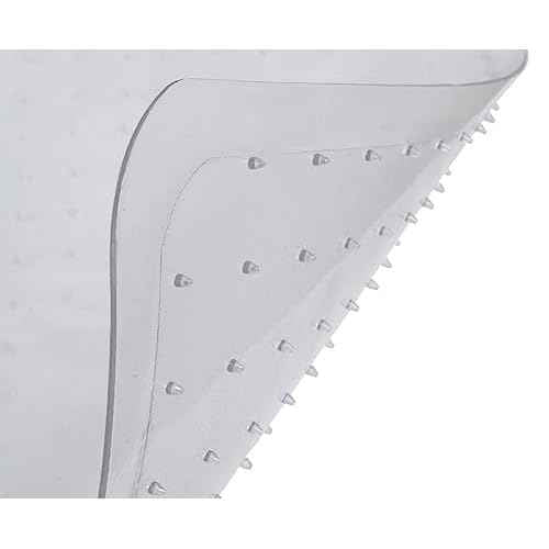 Romig Gripper Computer Office Desk Chair Mat for Carpeted Floors with Lip, Anti-Slip, Thick 2.2mm, 36 x 48 inch, Perfect for Work or Home Offices - Clear