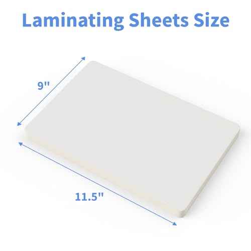 Thermal Laminating Pouches, FungLam Clear Laminating Sheets, 3 Mil Thickness Thermal Laminating Sheets, 9¡¿11.5 Inch Laminator Sheets for Laminators, Clear Plastic Letter Size Sheets, 500 Pack.