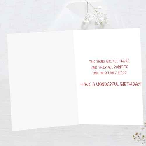 Niece Birthday Card | Funny Birthday Niece Gifts from Aunt Uncle