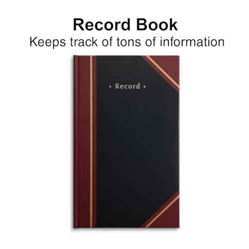 Staples 217919 Black Record Book 11-3/4-Inch x 7-1/4-Inch
