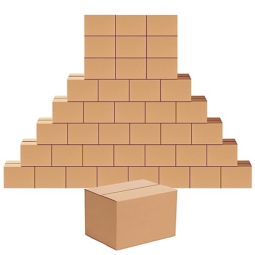 Edenseelake 40 Pack 8x6x6 Inch Corrugated Cardboard Shipping Boxes for Packing & Moving