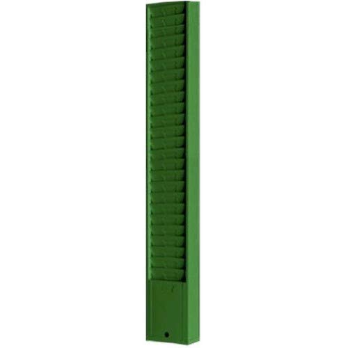 Wall Mounted Time Card Holder Rack, Metal, Model 159, Holds 25 9" Tall Cards-Black