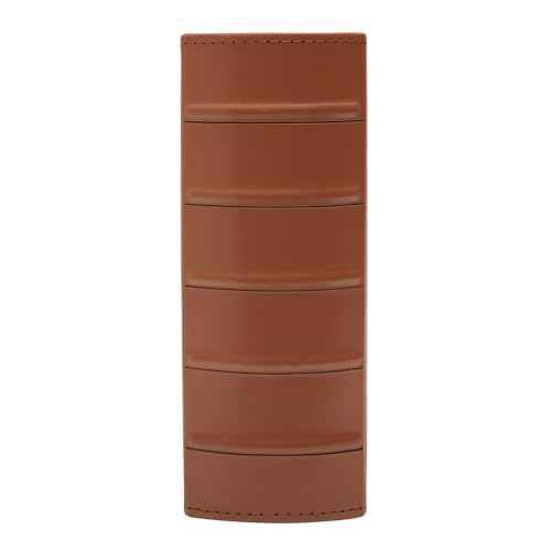 Executive Binder, English Leather 2 Tone with Stitching and Ribbed Spine, Holds 625 8.5x11¡± Sheets - Professional Binder Organizer for Office, Library, Home, Black (3" inch, 1PK)