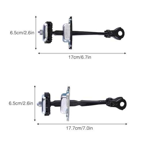 PHEZEN Door Check Bracket Stop Strap Set of 4, 72380-SNA-003 LH RH Side Car Door Check Strap Hinge Stopper Limiter Compatible with 2006 2007 2008 2009 2010 Honda Civic