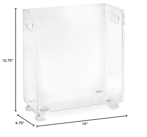 Huang Acrylic Clear Magazine Holder or Wastebasket