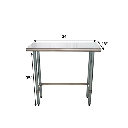 24 x 18 Open Base Work Table, 35 in Tall, NSF - Express KitchQuip