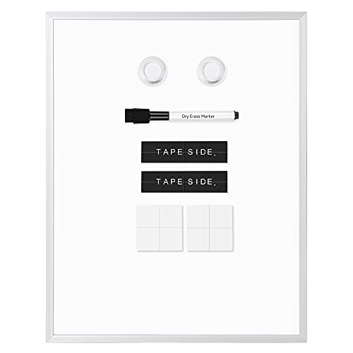 Amazon Basics 11x14 Magnetic Dry Erase Whiteboard with Aluminum Frame and Marker