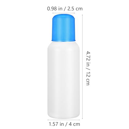 Luxshiny 4-Pack Refillable Liquid Applicator Bottles 3.4oz, Leak-Proof Travel Size, 12x4x2.5cm