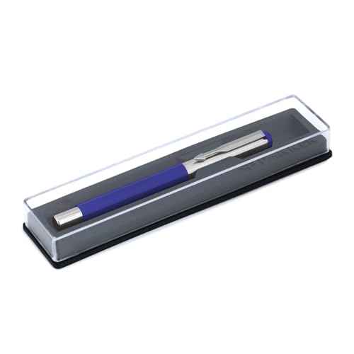 Parker Vector Mettalix Fountain Pen With Quink Ink Bottle Blue