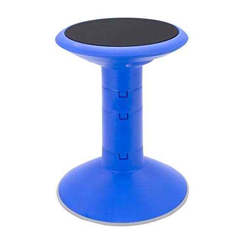 Storex Active Tilt Stool – Ergonomic Seating for Flexible Office Space and Standing Desks, Adjustable 12-24 Inch Height, Blue (00321A01C)