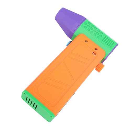 Electric Air Atomizer High Speed PETG Hand Turbo Fan 140000RPM Professional Outdoor Car (Orange+Green)