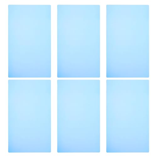 PATIKIL A4 Colored Overlay Sheets for Reading, Sky Blue, 6 Pack