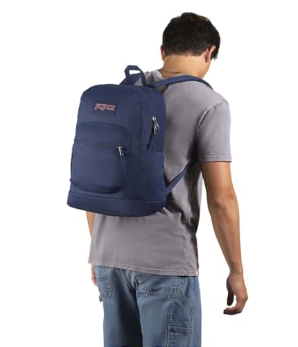 JanSport Cross Town Plus Backpack Navy 26L Laptop School Work Travel