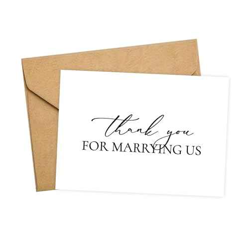 Wedding Day Card, Thank You for Marrying Us, Wedding Best Officiant Ever Gift